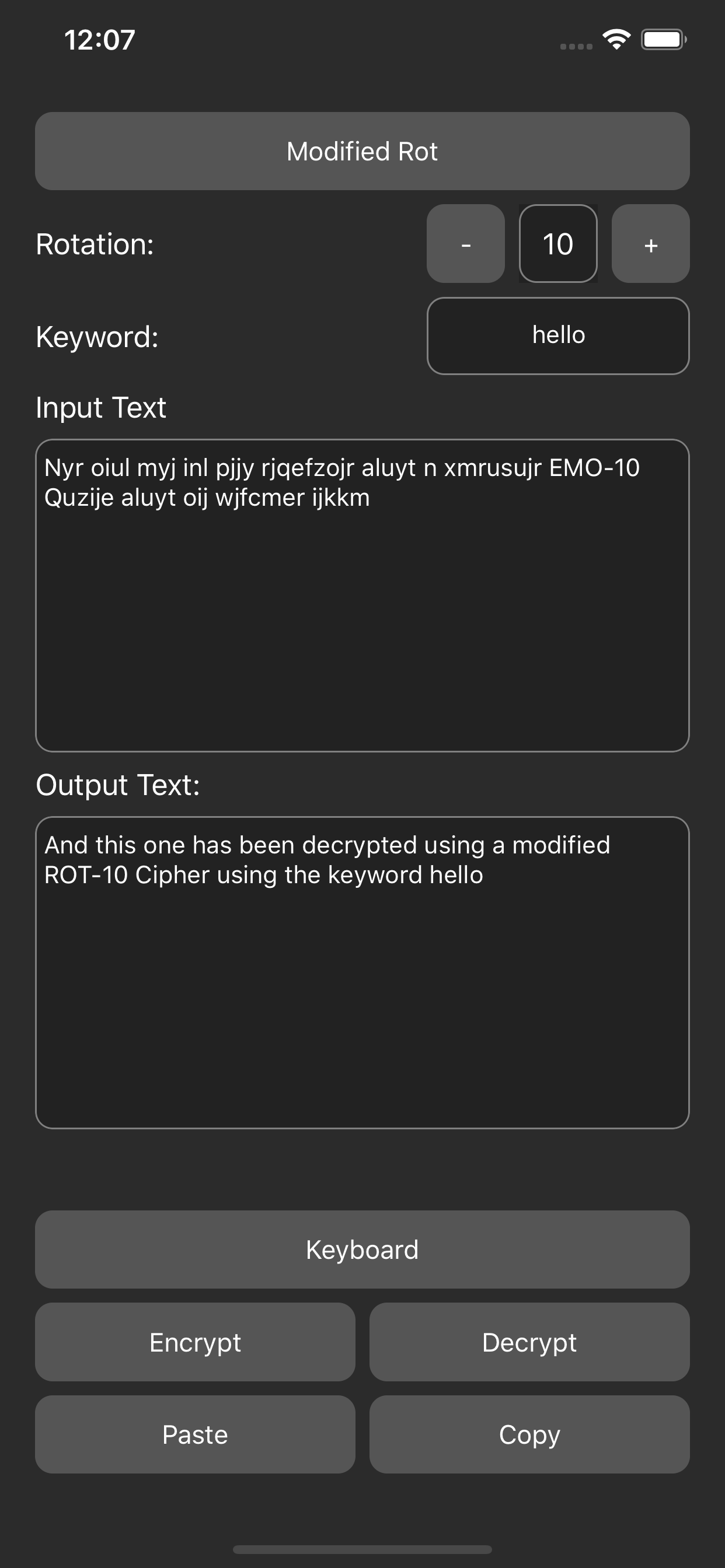 Cipher