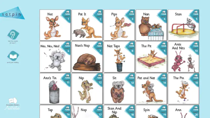 Decodable Readers Australia L1 screenshot 1 of 3
