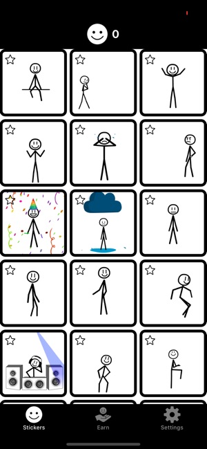 Stick Man Dance Sticker for iOS & Android