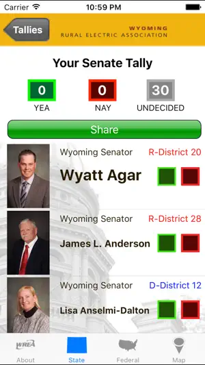 Wyoming Legislators screenshot 1