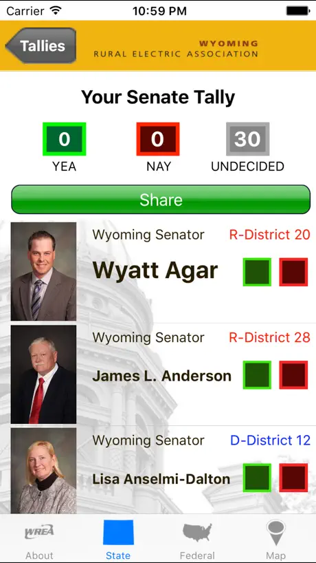 Wyoming Legislative Roster