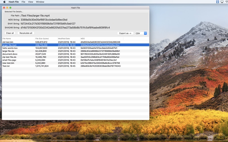 Screenshot #2 pour Hash File