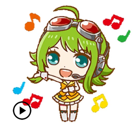 Animated Cute Gumi Sticker - AppWisp.com