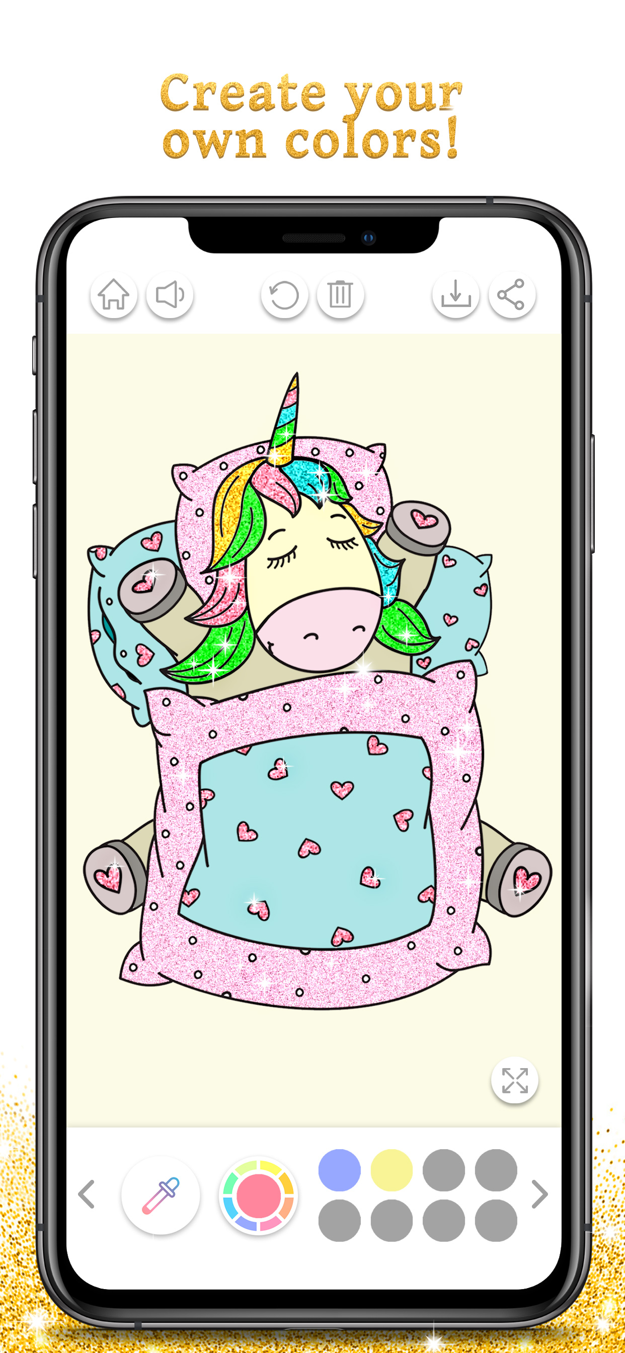 Unicorn Coloring Book Sparkle screenshot 5