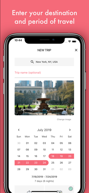 Packing List - Travel Planner