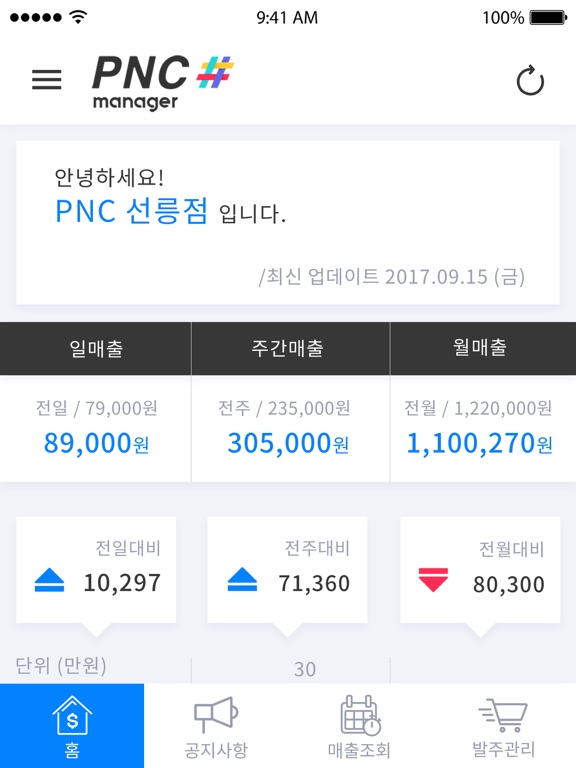 Screenshot #5 pour PNC MANAGER (모바일 피앤시오피스)