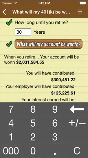 Скриншот 10bii Financial Calculator на iPhone 5