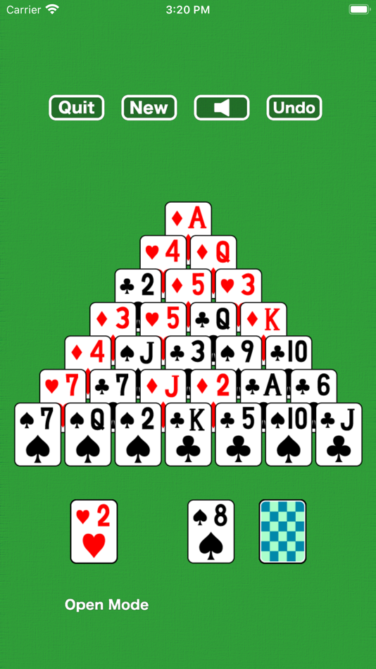 #2. PicoPico Pyramid - Solitaire (iOS) Bởi: Kazunari Hiyoshi