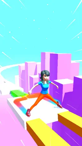 Game screenshot Sky Roller Skating Girl apk