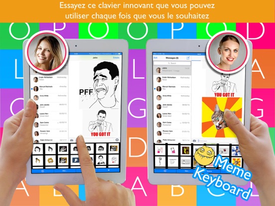 Screenshot #6 pour Clavier Meme - Stickers