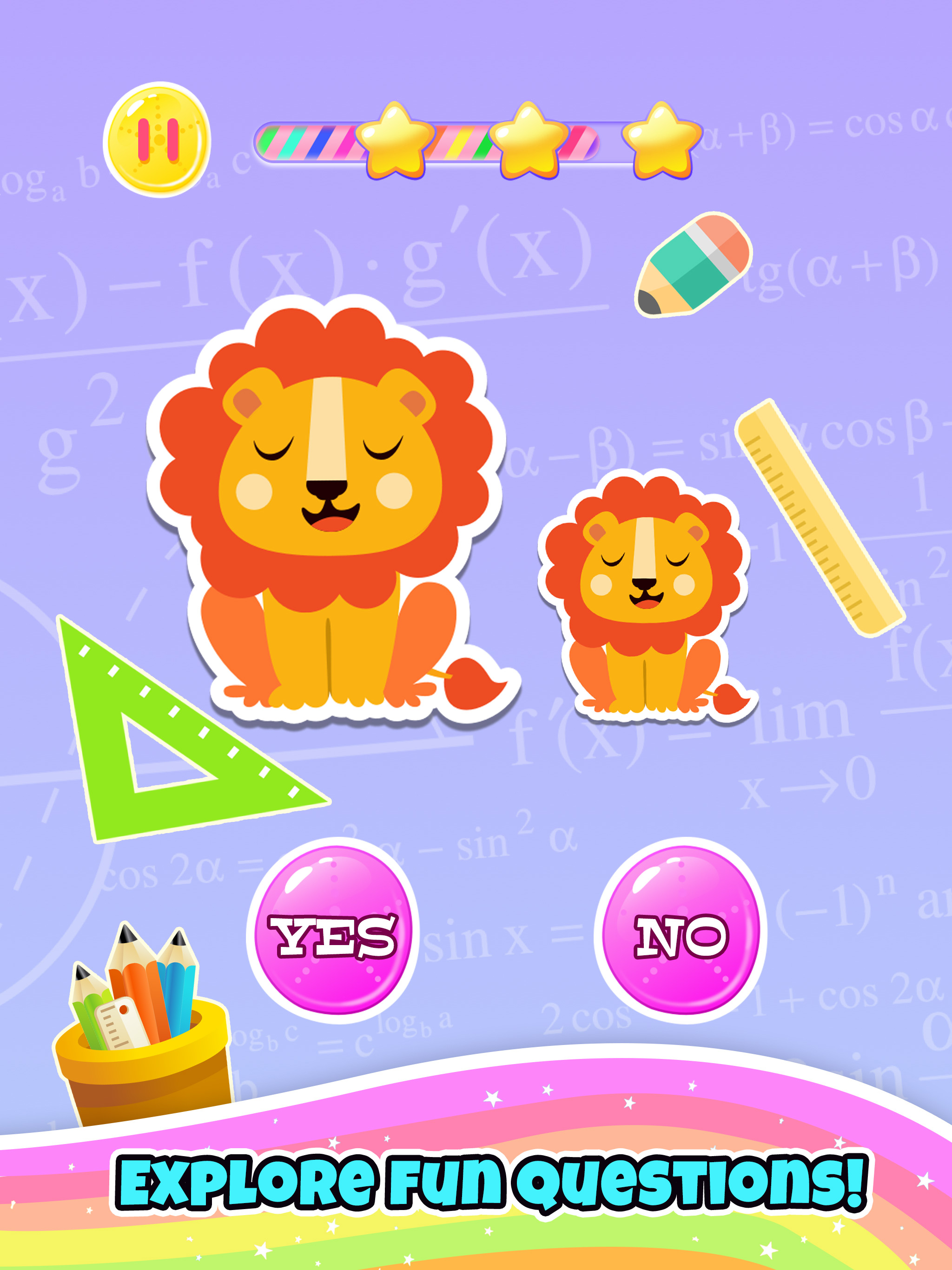 Baby Unicorn Girl Math Games