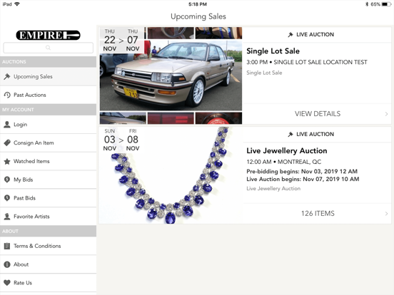 Screenshot #4 pour Empire Auctions