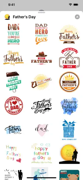 Game screenshot Father's Day Stickers apk
