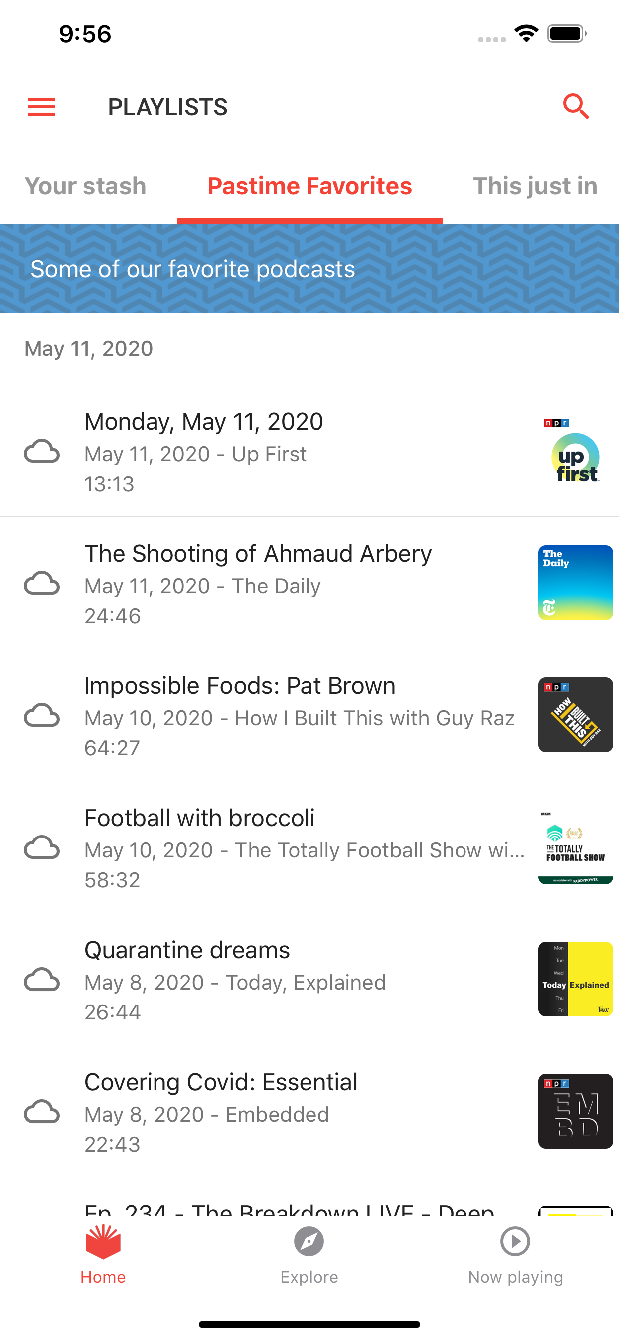 Pastime for podcasts