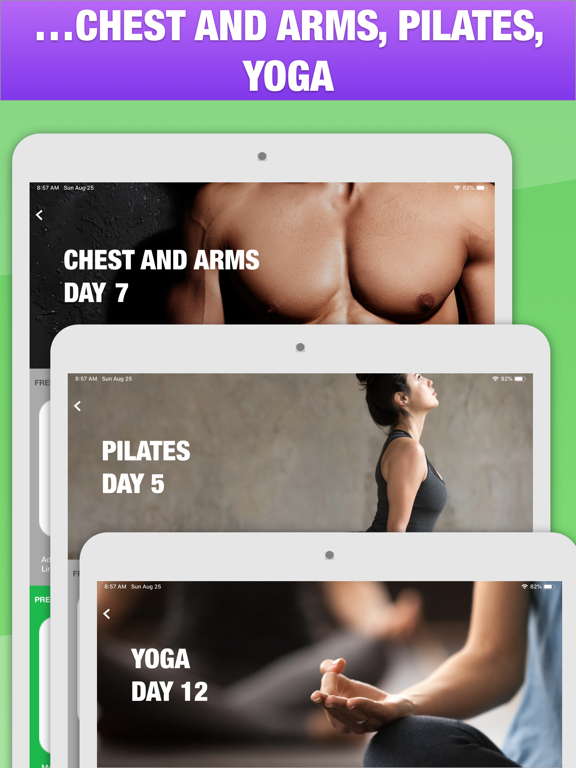5 Minute Home Workout iPad screenshot 4 - Health & Fitness app