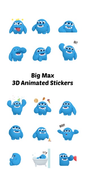 Big Max 3D Animated Stickers