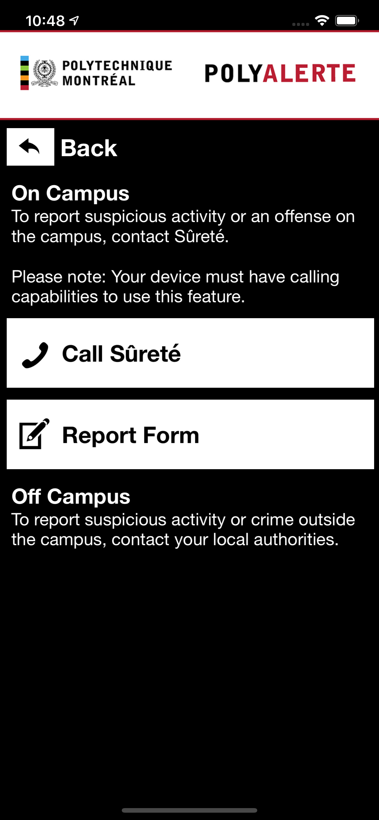 PolyAlerte screenshot 3