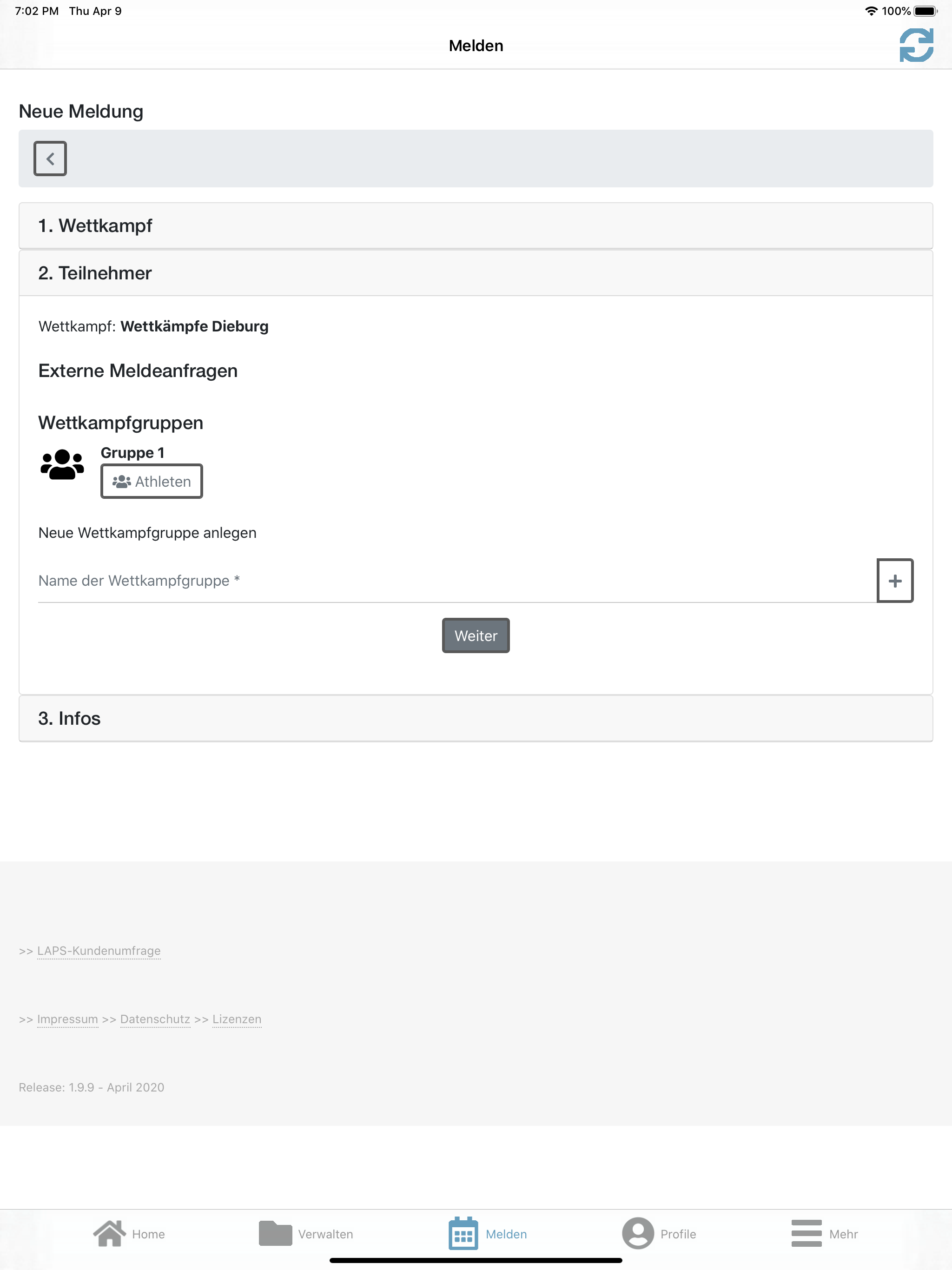 LAPS - Sportgruppenverwaltung screenshot 16