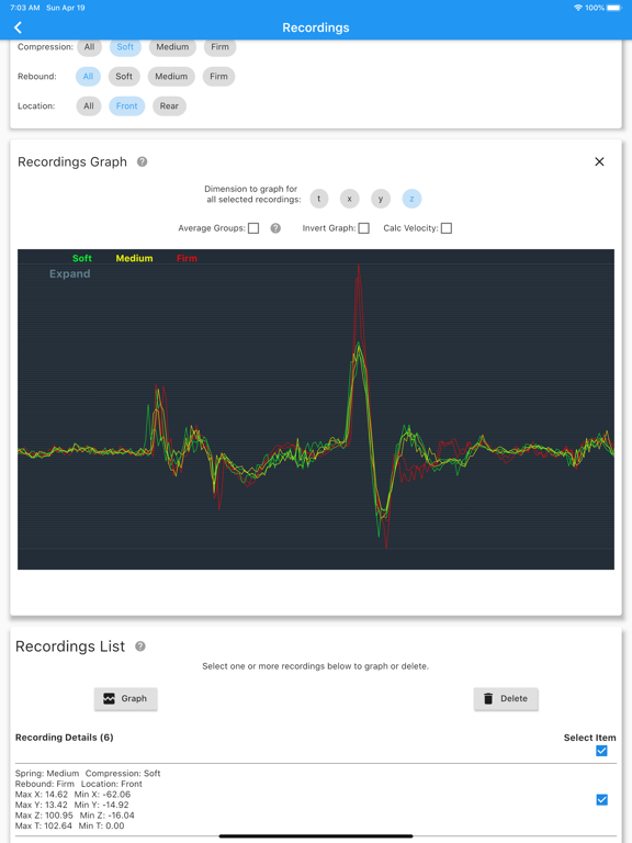 MTB Shock Tune iPad screenshot 4 - Sports app