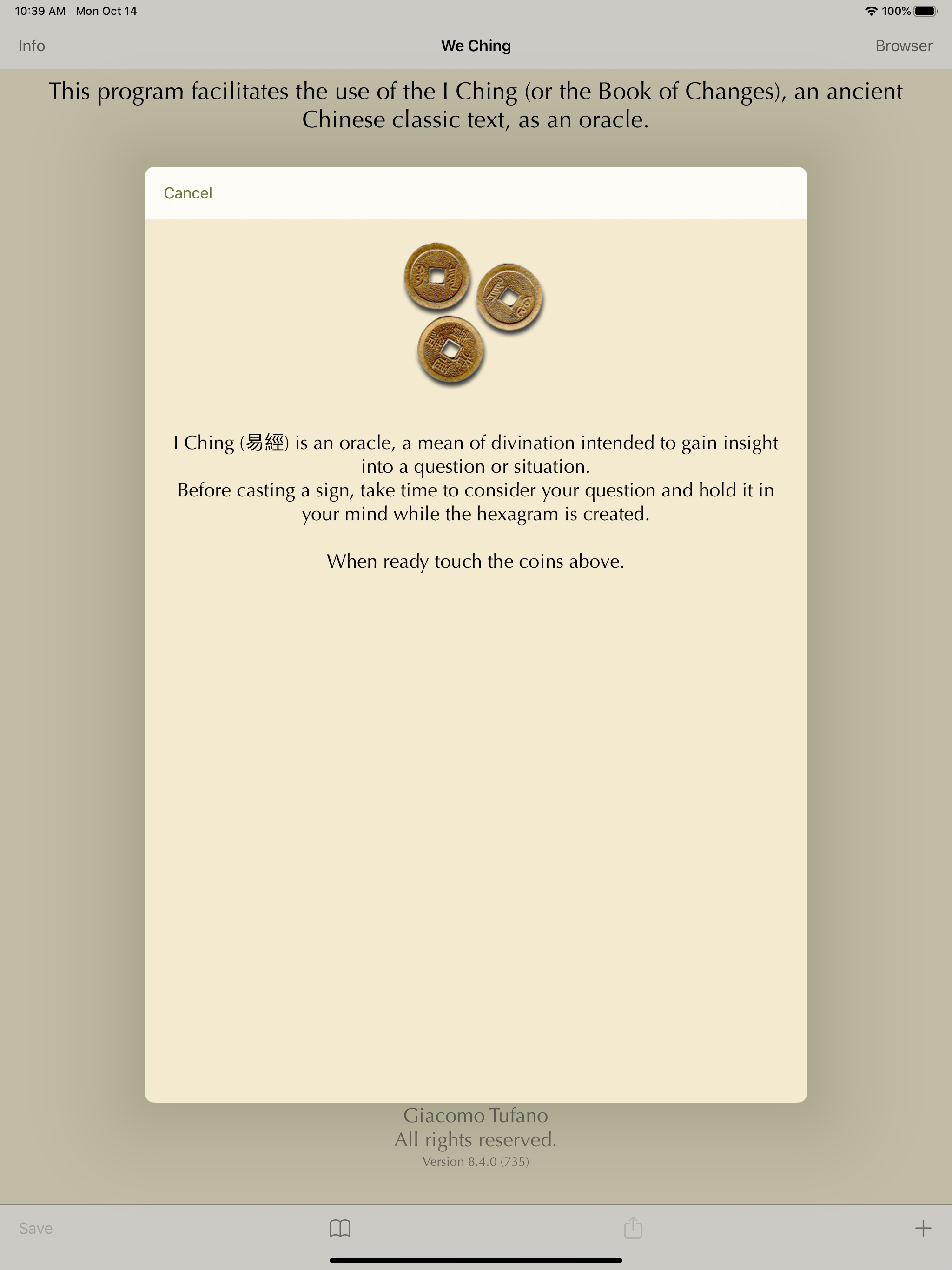 I Ching 2: an Oracle