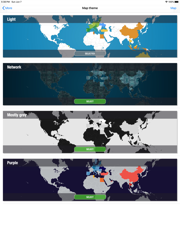 Scratch My Map iPad screenshot 5 - Travel app