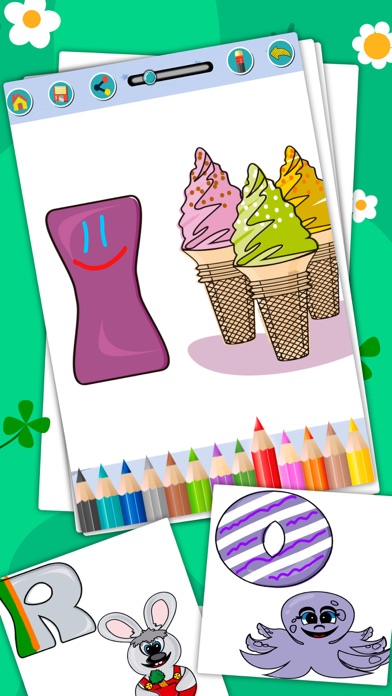 Alphabet coloring book games screenshot 2