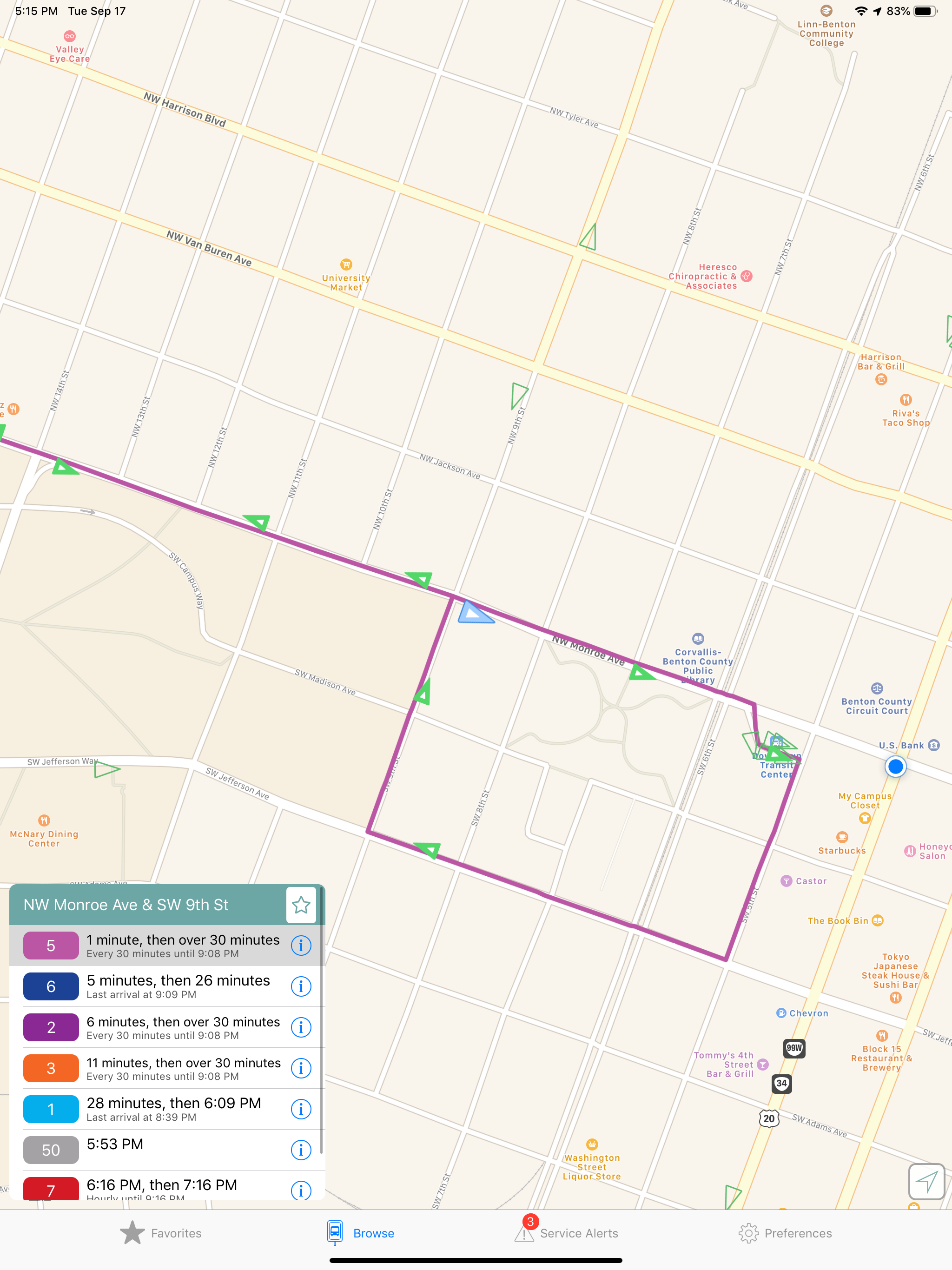 Corvallis Bus screenshot 5