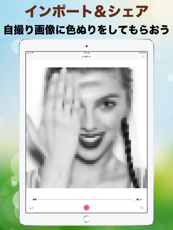 ピクセルアート 色塗り ゲーム: 写真塗り絵 大人の 塗り絵のおすすめ画像1