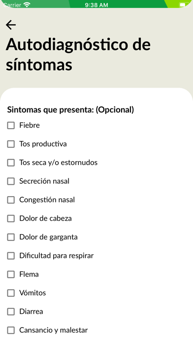 App screenshot