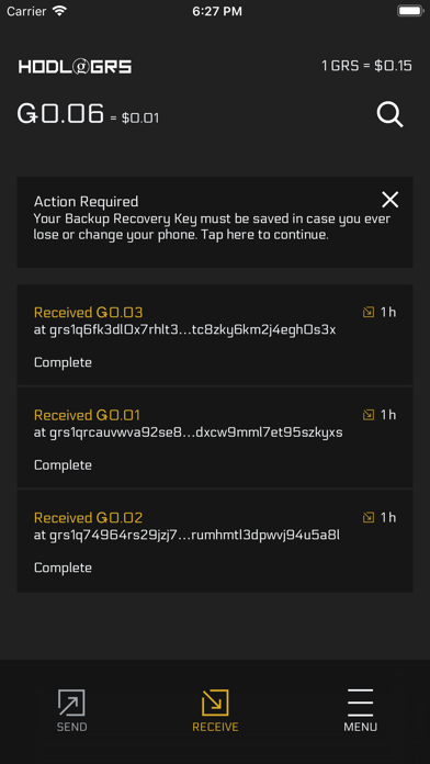 Screenshot #2 pour HODL GRS