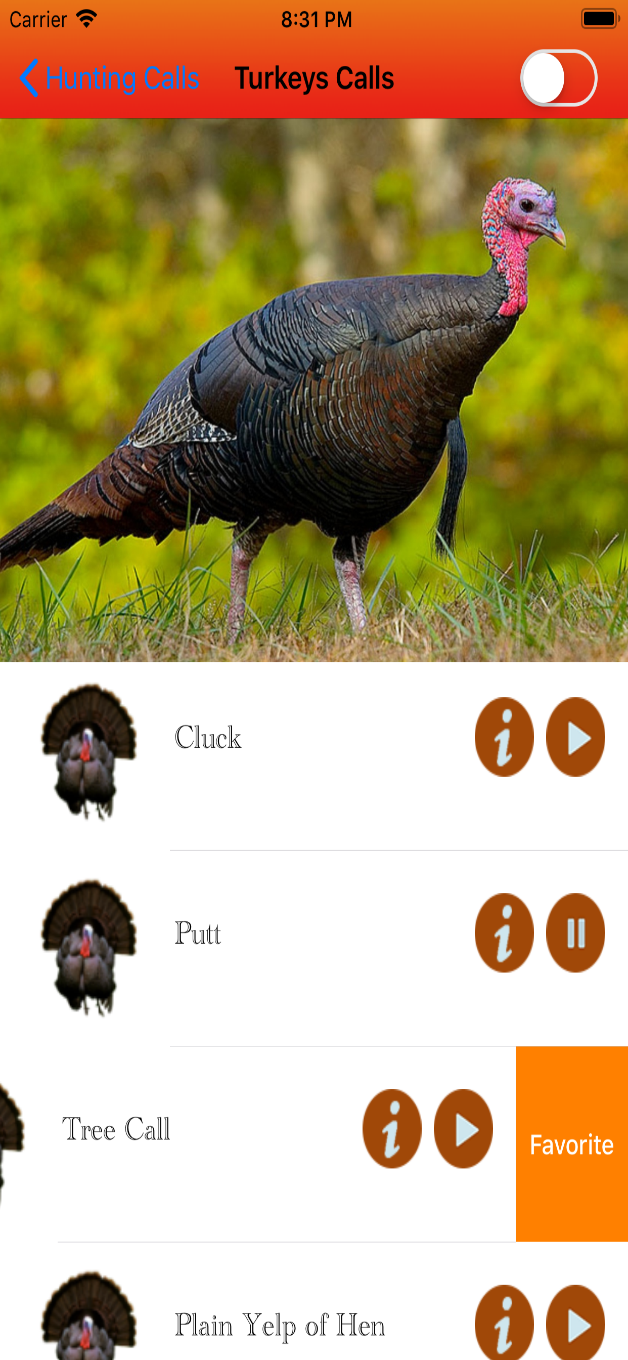 Hunting calls full -