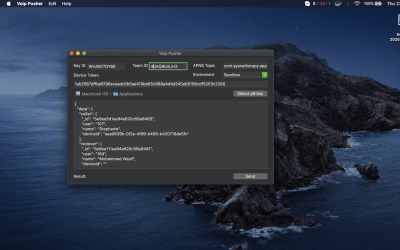 Screenshot #1 pour Voip Pusher