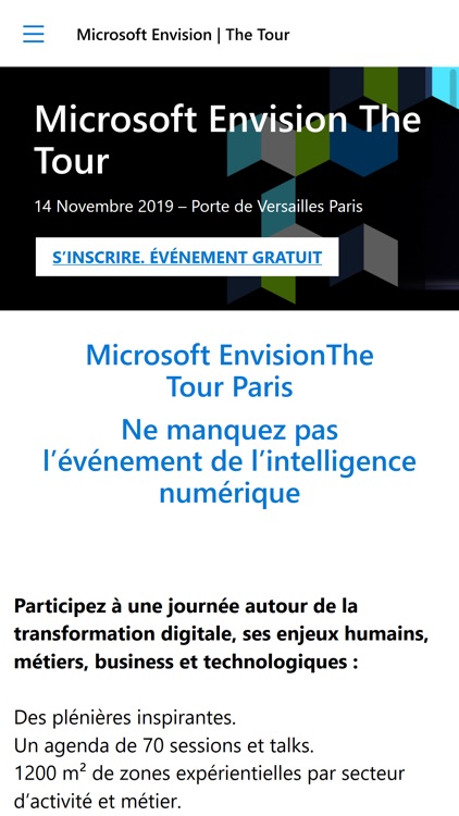 Microsoft Envision The Tour FR