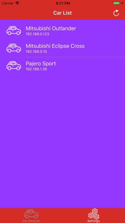 Car OBD Remote for Mitsubishi