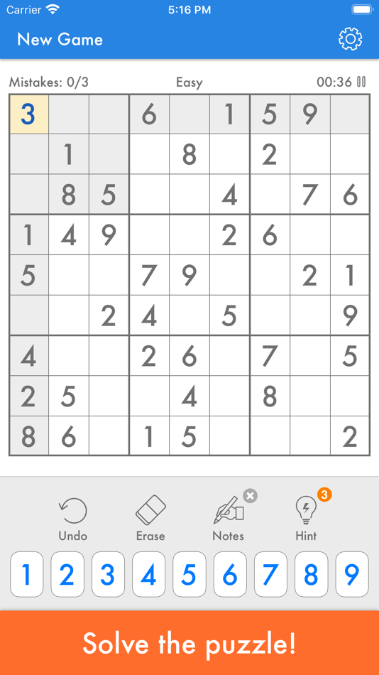 #1. Sudoku - Classic Number Game (iOS) 由: Gabriel Silviu Stefan