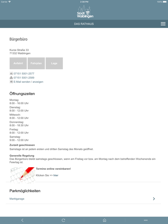 Screenshot #6 pour Stadt Waiblingen