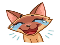 Kitty Cat Emoji Funny Stickers
