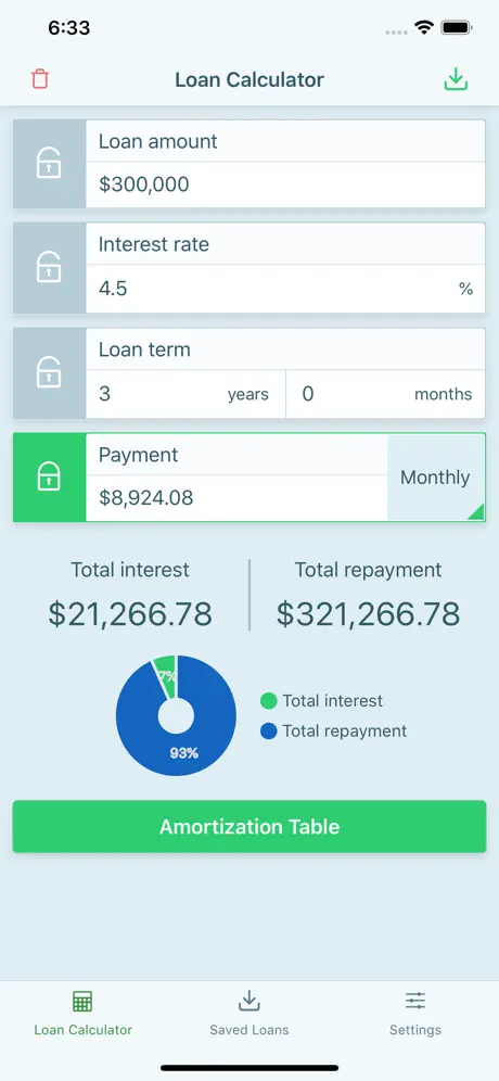 Loan calculator: Installment