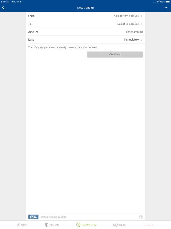 VAPR MOBILE BANKING iPad screenshot 5 - Finance app