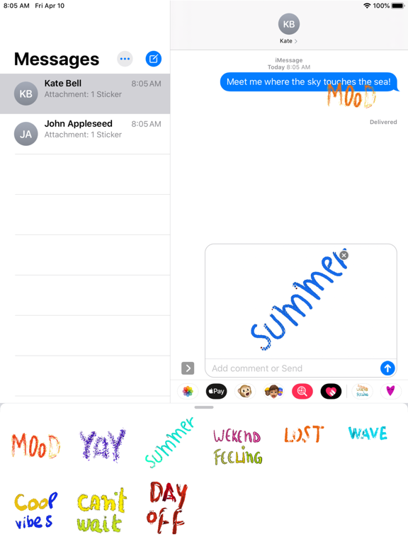 Screenshot #6 pour Summer Sticky-Animated Pack
