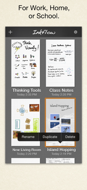 Skjermbilde av Inkflow Plus Visual Notebook