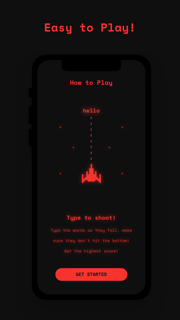 Text Invaders Game screenshot 1