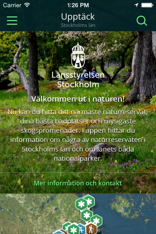 Stockholms läns Naturkarta - náhled