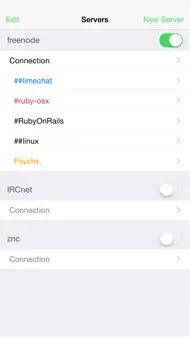 LimeChat - IRC Client iphone resimleri 2