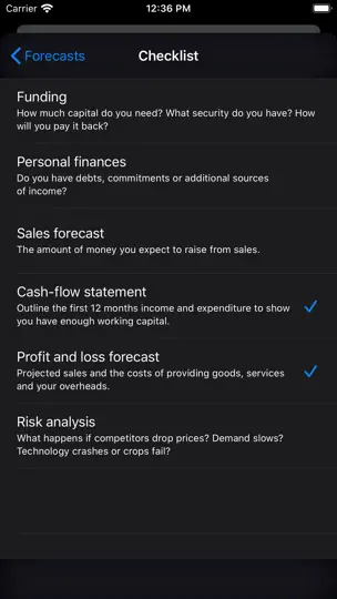 Business Plan iPhone Screenshot 4