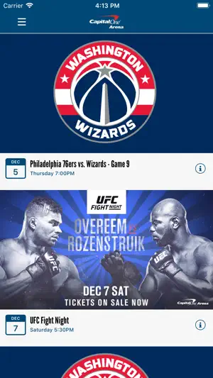 Capital One Arena Mobile screenshot 2