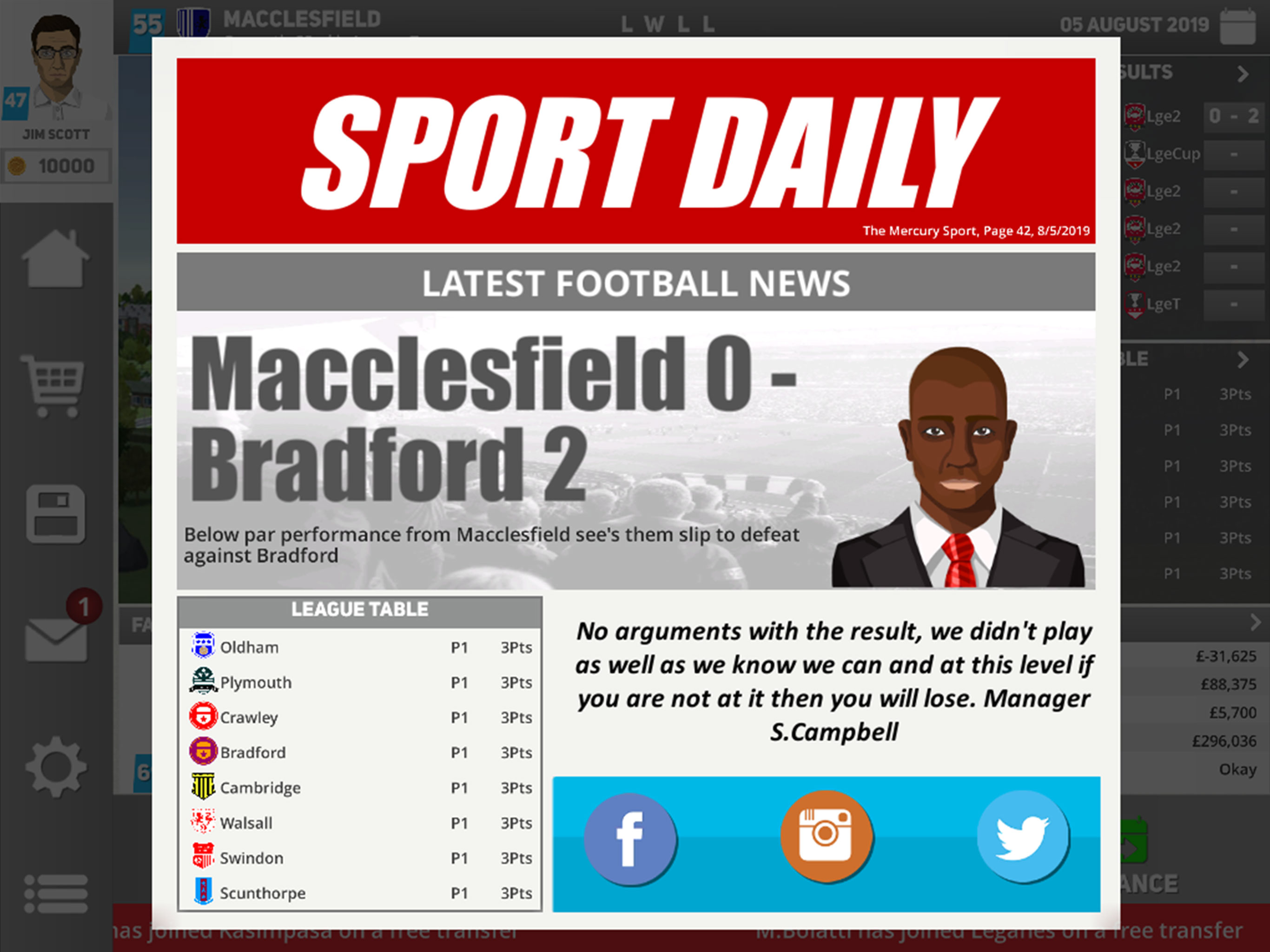 Club Soccer Director 2020 screenshot 20