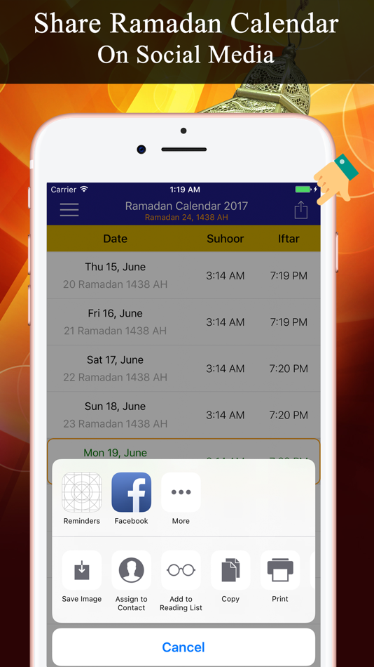 #4. Ramadan Calendar تقويم رمضان (iOS) 由: Hira Akram