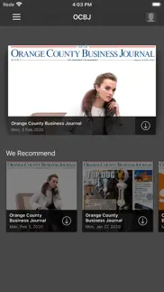 orange county business journal iphone screenshot 1