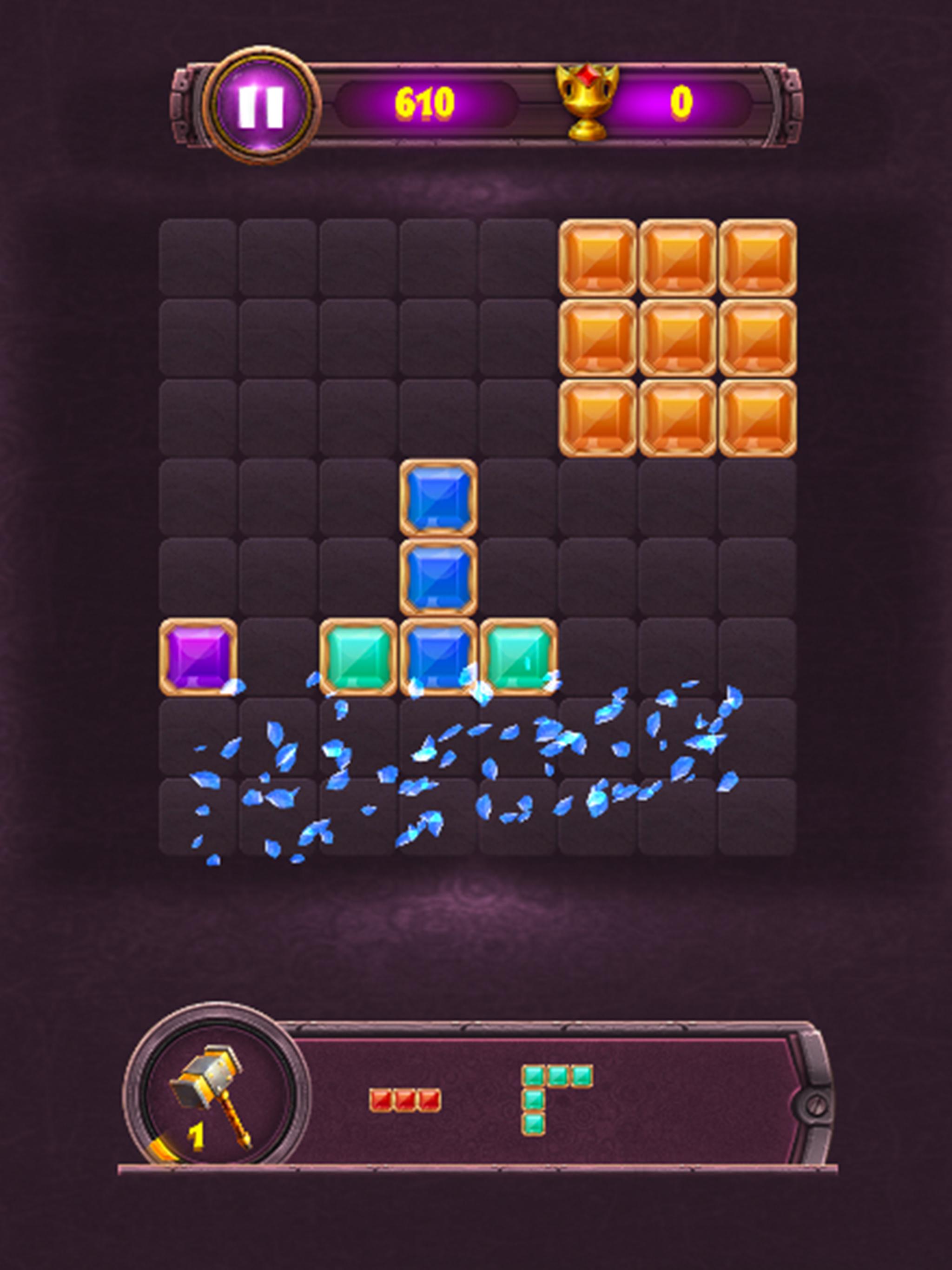 Jewel block puzzle game